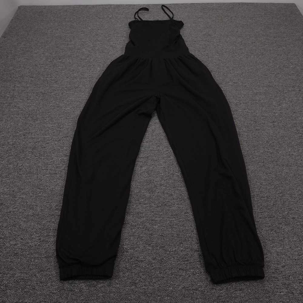 ATM Anthony Thomas Melillo Jumpsuit Womens XS Black Jersey Spaghetti Strap